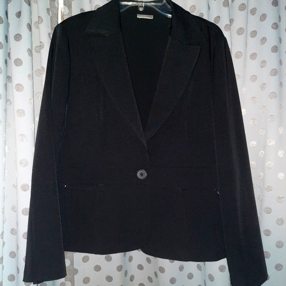 Fashion Bug Stretch Long Sleeve Suit Jacket Large